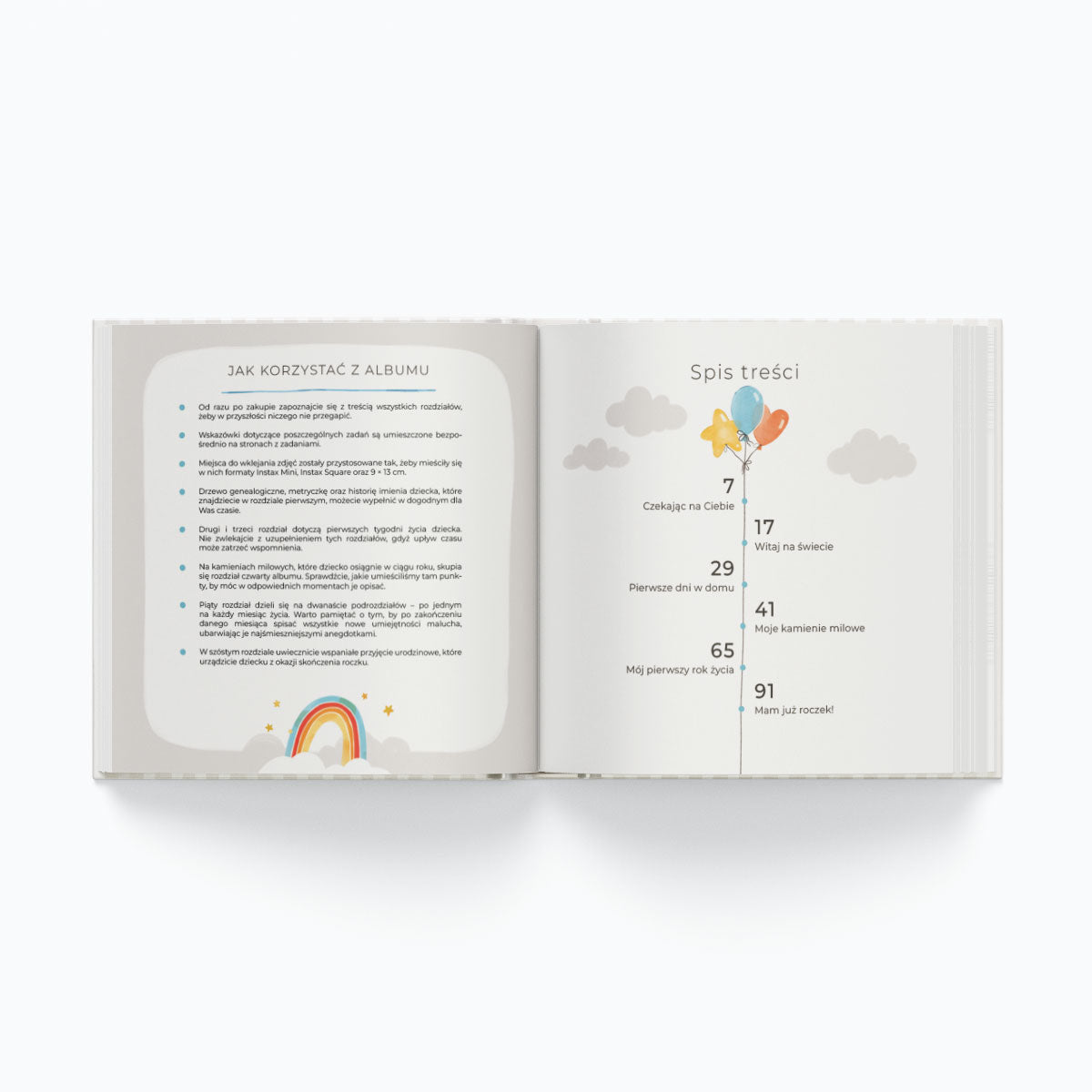 Mój Pierwszy Rok - album pierwszego roku dziecka