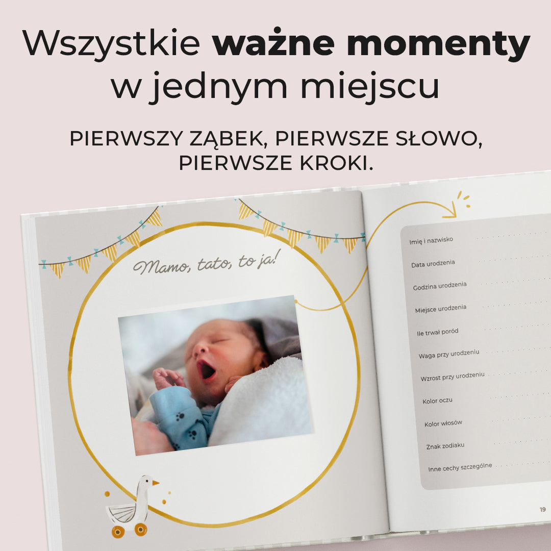 Mój Pierwszy Rok - album pierwszego roku dziecka