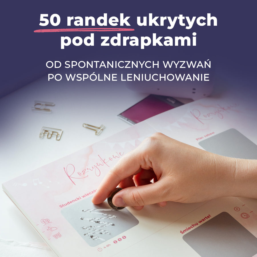 Album dla par - 50 zdrapek z pomysłami na randki