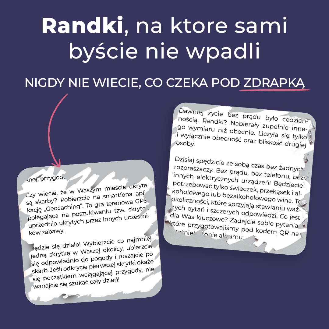 Album dla par - 50 zdrapek z pomysłami na randki